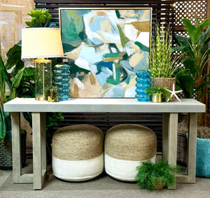 Faux Concrete Console