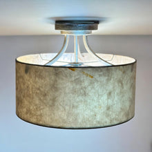 Load image into Gallery viewer, Mica &amp; Gold Flush Mount Fixture
