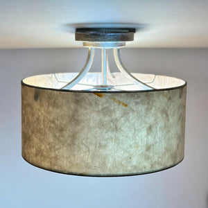 Mica & Gold Flush Mount Fixture