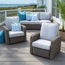 Load image into Gallery viewer, Outdoor Resin Wicker Recliner

