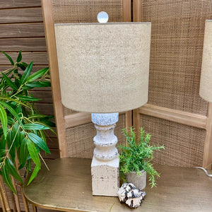 Rustic Post Table Lamp