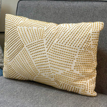Load image into Gallery viewer, Yellow Embroidered Designer Pillow
