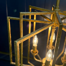Load image into Gallery viewer, Gold 4-Light Chandelier
