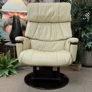 Dutailier Leather Chair W/Otto