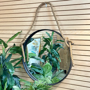 RH Iron & Rope Mirror