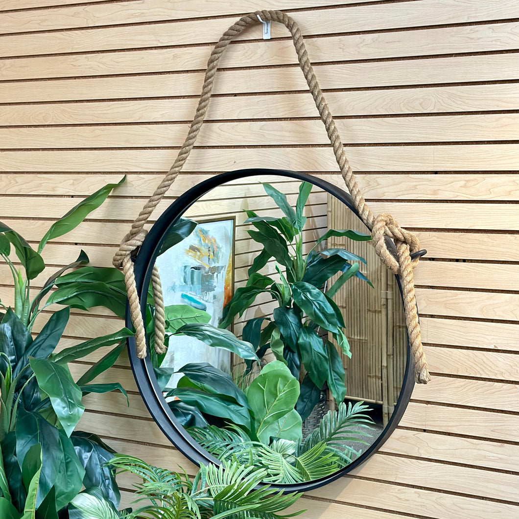 RH Iron & Rope Mirror