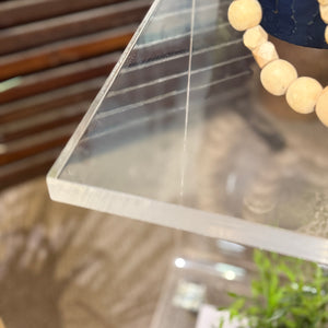 Peek Clear Acrylic Snack Table