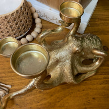 Load image into Gallery viewer, Gold Octopus Votive Holder II
