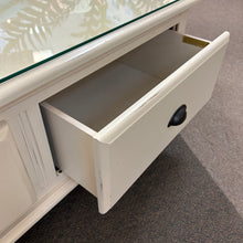Load image into Gallery viewer, Ivory Glass Top Coffee Table
