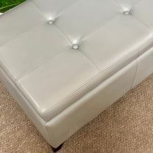 Load image into Gallery viewer, Grey Storage Bench
