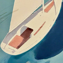 Load image into Gallery viewer, Blue Sailboat Canvas I
