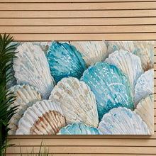 Load image into Gallery viewer, Blue/Beige Shells II Canvas
