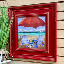 Load image into Gallery viewer, Red Framed Umbrella Art III
