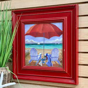 Red Framed Umbrella Art III