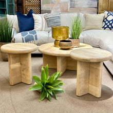 Load image into Gallery viewer, Round Mango Wood Coffee Table
