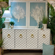 Load image into Gallery viewer, White Geometric Cabinet
