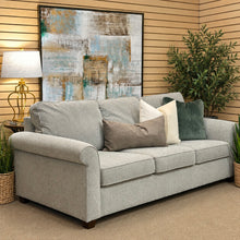 Load image into Gallery viewer, Grey Rolled Arm Sofa
