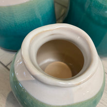 Load image into Gallery viewer, Set/3 Turquoise Vases
