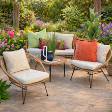 Load image into Gallery viewer, 4PC Outdoor Woven Seating Set
