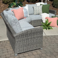 Load image into Gallery viewer, Outdoor Curved Wicker Sectional
