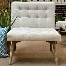 Load image into Gallery viewer, Tufted Greige Chair
