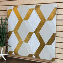 Load image into Gallery viewer, White/Gold Art
