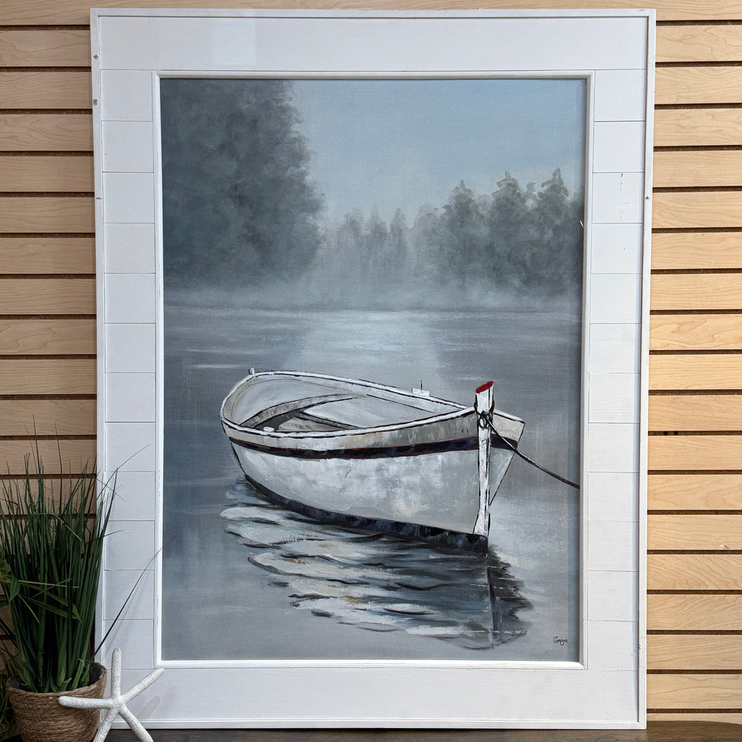 Serene Boat W/Shiplap