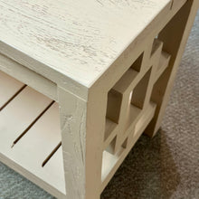 Load image into Gallery viewer, Geometric Wood Side Table
