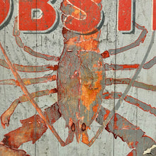 Load image into Gallery viewer, 'Lobster' Sign On Wood
