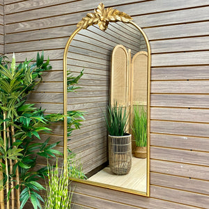 Gold Arched Mirror