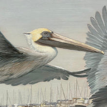 Load image into Gallery viewer, Three Flying Pelicans Giclee
