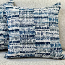 Load image into Gallery viewer, Sm Blue Streaks Pillow
