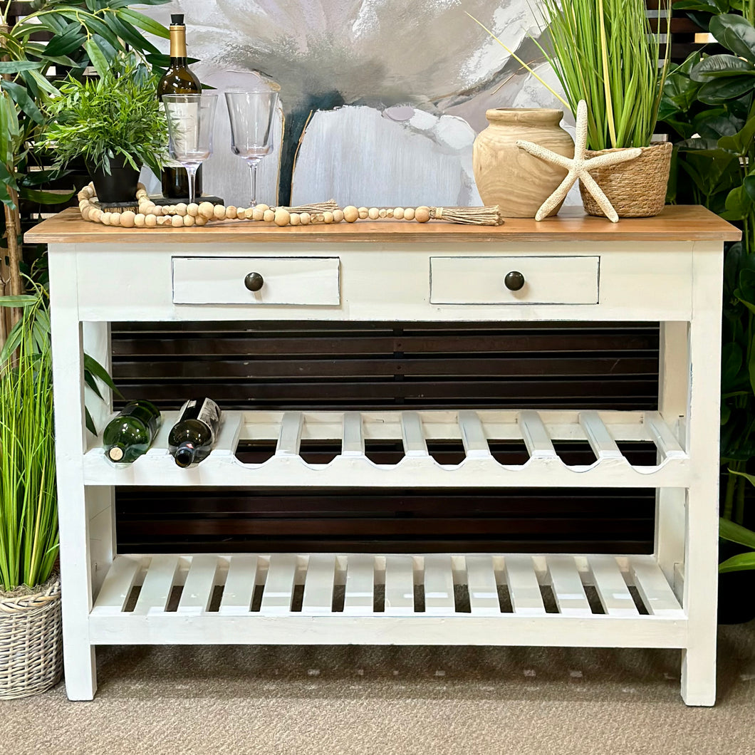 Two-Toned Wine Console