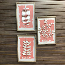Load image into Gallery viewer, Pink Metal Leaf Art II
