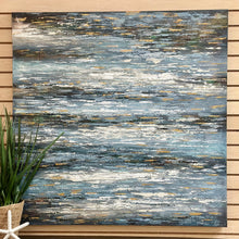 Load image into Gallery viewer, Blue and Gold Abstract
