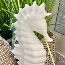 Load image into Gallery viewer, White Seahorse Statue
