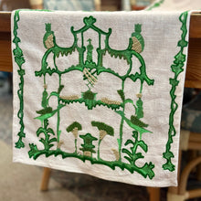 Load image into Gallery viewer, Emerald Embroidered Table Runner
