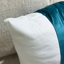 Load image into Gallery viewer, Turquoise Wide Stripe Pillow
