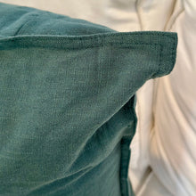 Load image into Gallery viewer, Dark Green Linen Pillow
