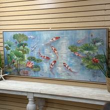 Load image into Gallery viewer, Hand Painted Koi Pond Art
