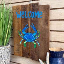 Load image into Gallery viewer, Welcome Crab Art
