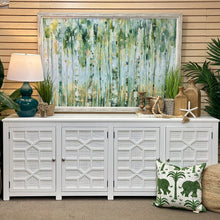 Load image into Gallery viewer, White Geometric 4DR Cabinet
