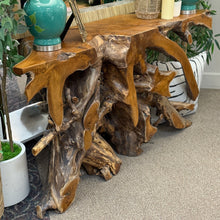 Load image into Gallery viewer, Teak Root Console
