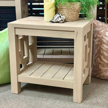 Load image into Gallery viewer, Geometric Wood Side Table
