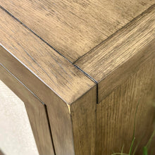 Load image into Gallery viewer, 4DR Wood/Woven Cabinet
