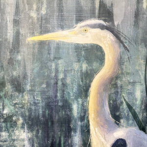 Navy Heron Fine Art Giclee II