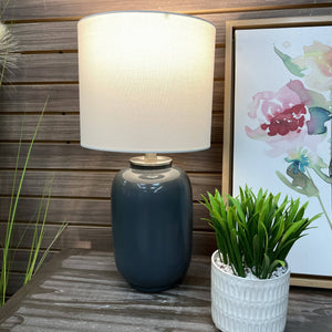Petite Blue-Grey Lamp