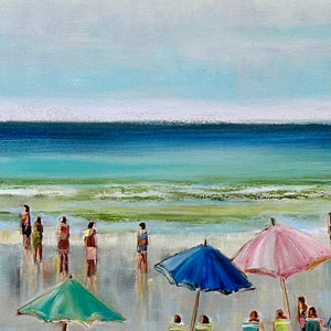 'Beach Goers' Fine Art Giclee