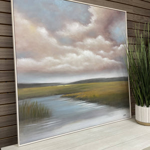 Calming Marsh Framed in White