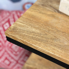 Load image into Gallery viewer, Wood/Metal Side Table
